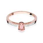 Inel Aur 14K W067 Morganit 0.40ct - Imagine 5