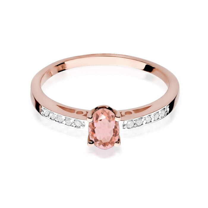 Inel Aur 14K W067 Morganit 0.40ct - Imagine 5