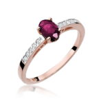 Inel Aur 14k cu Rubin 0.60 ct - Imagine 6