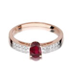 Inel Aur 14K W067 Rodolit 0.50ct - Imagine 5