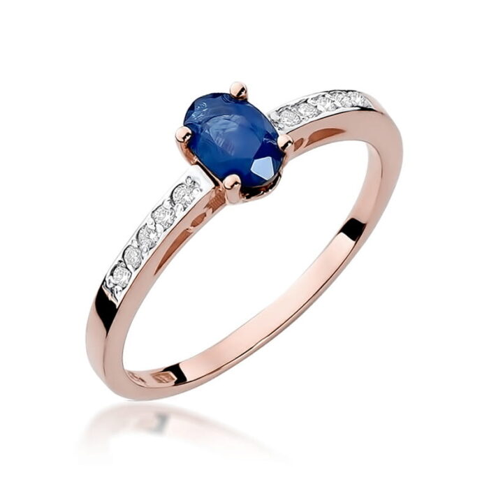 Inel Aur 14k cu Safir 0.70 ct - Imagine 6