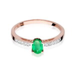 Inel Aur 14K cu Smarald 0.40 ct - Imagine 7