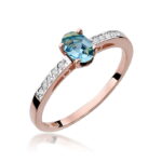 Inel Aur 14K cu Topaz 0.50 ct - Imagine 6