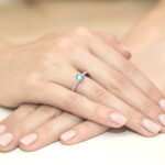 Inel Aur 14K cu Topaz 0.50 ct - Imagine 8