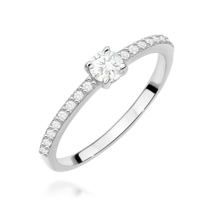 Inel Aur 14K W0671 Diamante 0.25ct - Imagine 9