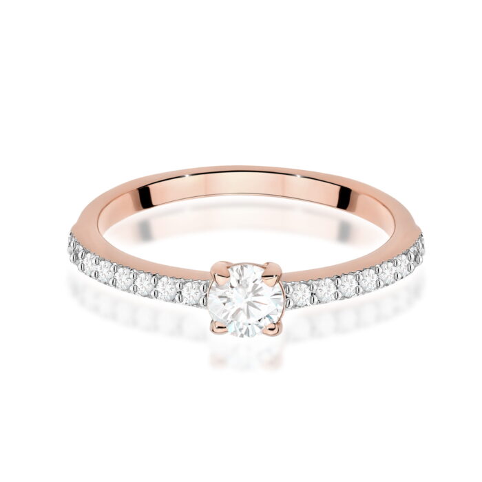 Inel Aur 14K W0671 Diamante 0.25ct - Imagine 6