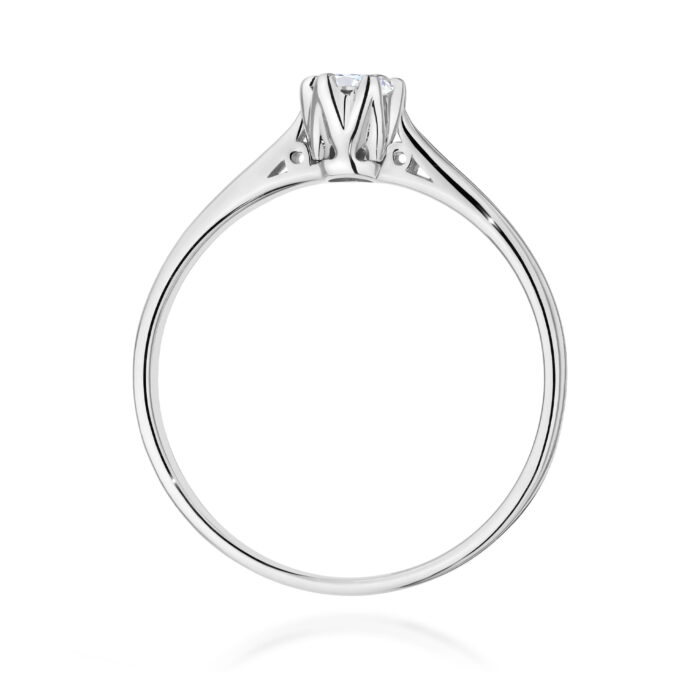Inel Aur 14K W0672 Diamant 0.18ct - Imagine 11