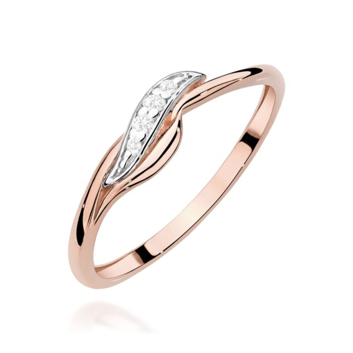 Inel Aur 14K W0673 Diamante - Imagine 5