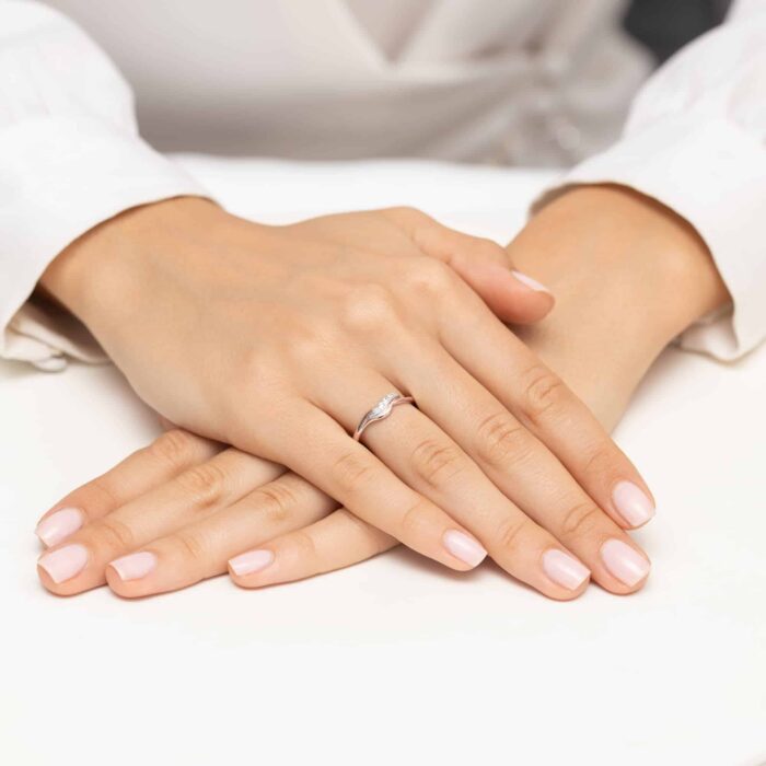 Inel Aur 14K W0673 Diamante - Imagine 8