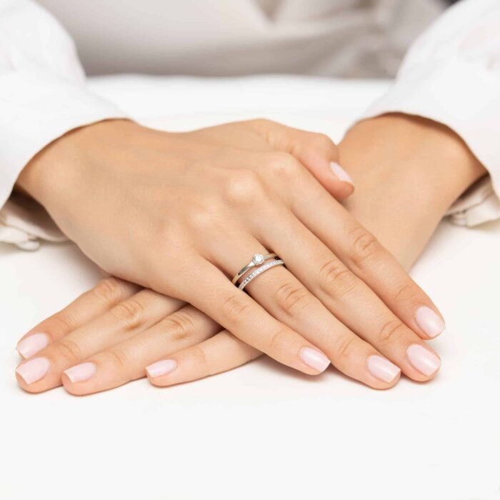 Inel Aur 14K W0674 Diamante 0.24ct - Imagine 12