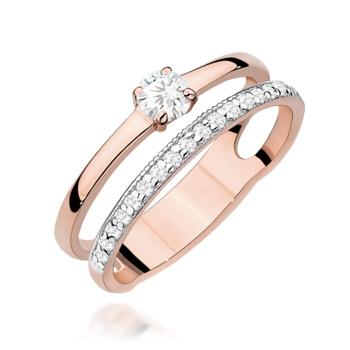 Inel Aur 14K W0674 Diamante 0.24ct - Imagine 5