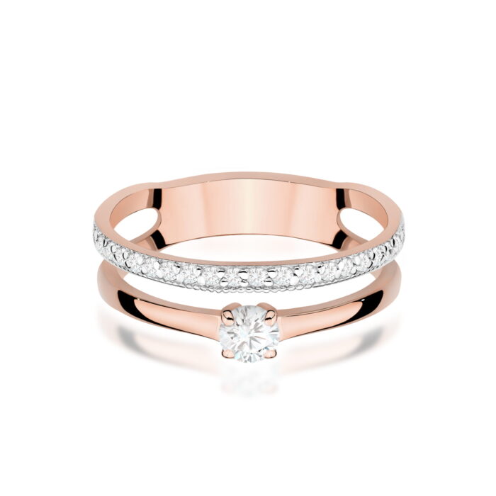 Inel Aur 14K W0674 Diamante 0.24ct - Imagine 6