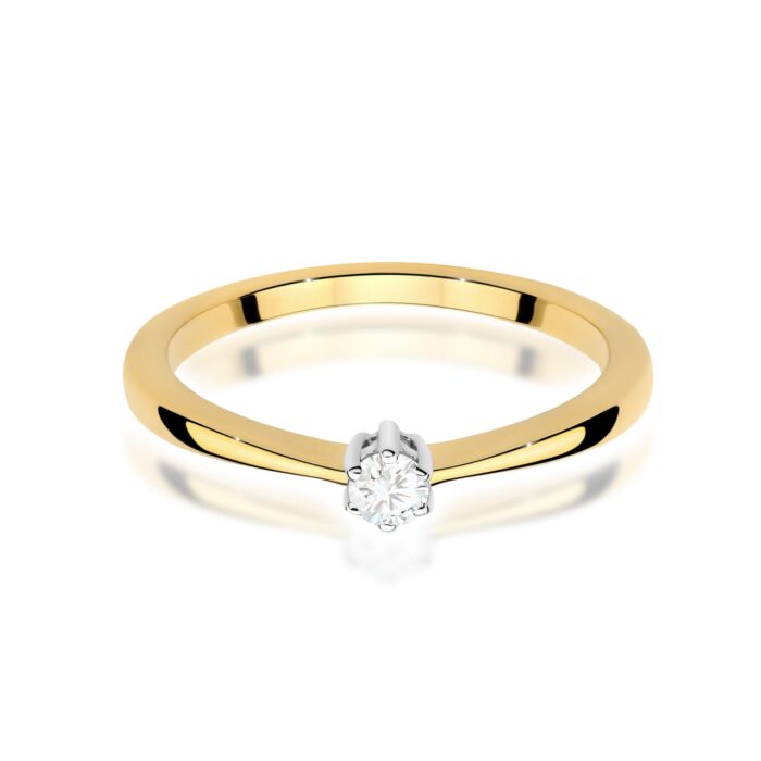 Inel Aur 14K W0675 Diamant 0.10ct - Imagine 2