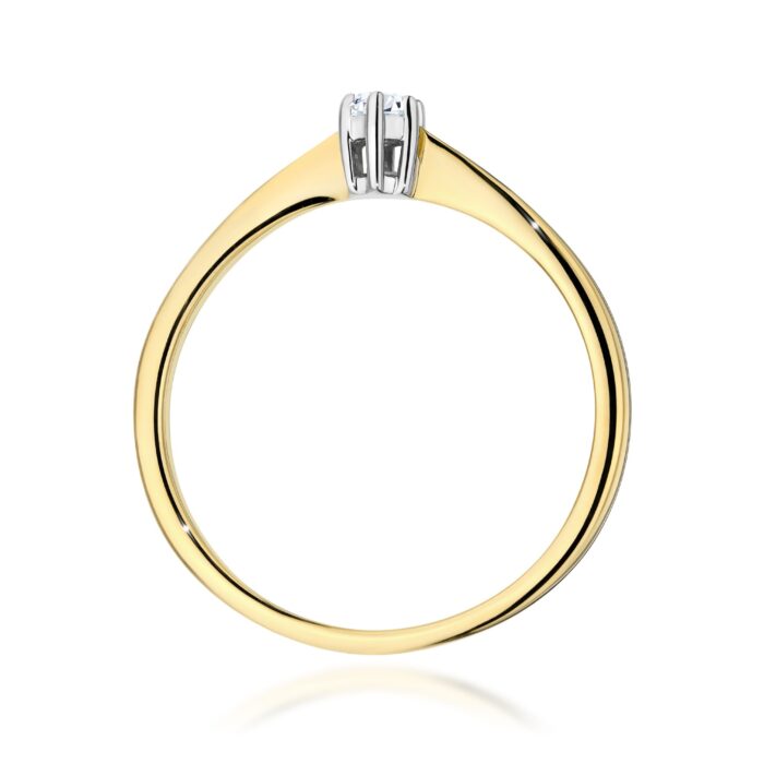 Inel Aur 14K W0675 Diamant 0.10ct - Imagine 3