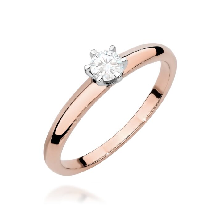 Inel Aur 14K W0679 Diamant 0.25ct - Imagine 5