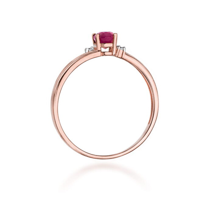 Inel Aur 14k cu Rubin 0.60 ct - Imagine 10
