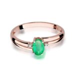 Inel Aur 14K cu Smarald 0.40 ct - Imagine 9