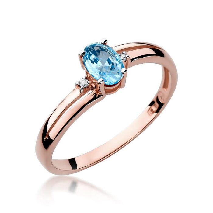 Inel Aur 14K cu Topaz 0.50 ct - Imagine 7