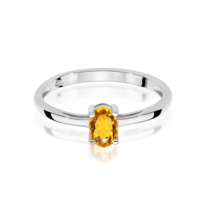 Inel Aur 14K W0685 Citrin 0.60ct - Imagine 10