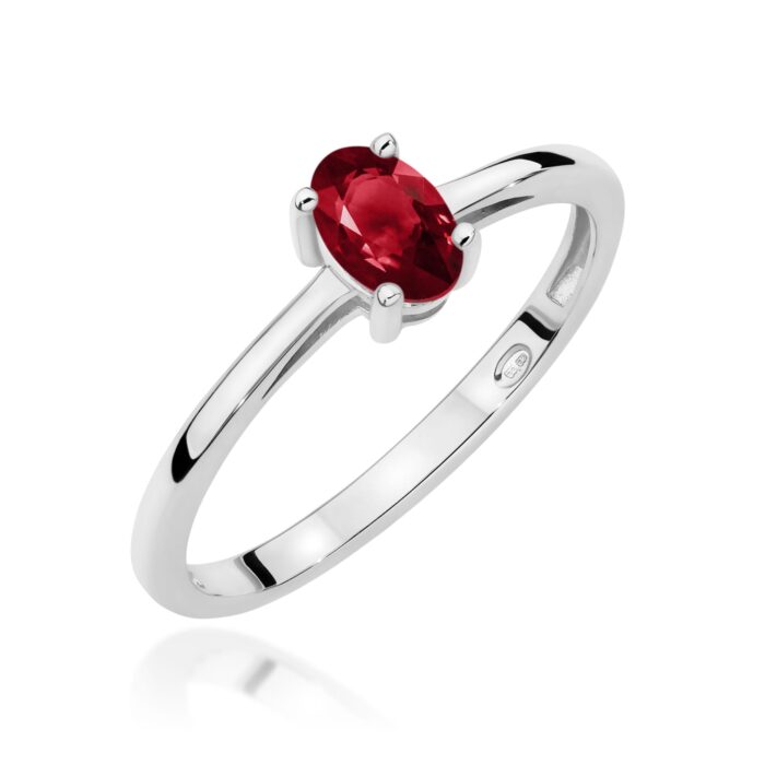 Inel Aur 14K W0685 Granat 0.50ct - Imagine 9