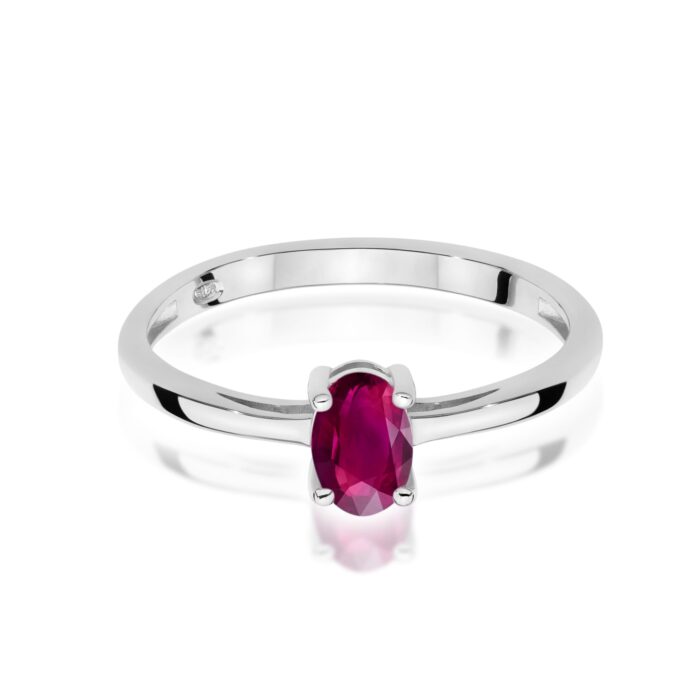 Inel Aur 14K W0685 Rodolit 0.50ct - Imagine 10