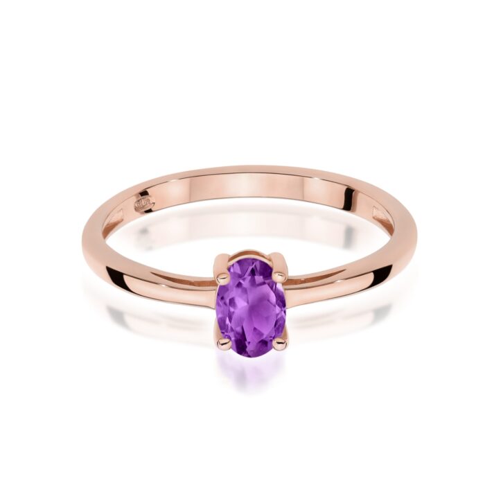Inel Aur 14K W0685 Ametist 0.40ct - Imagine 6
