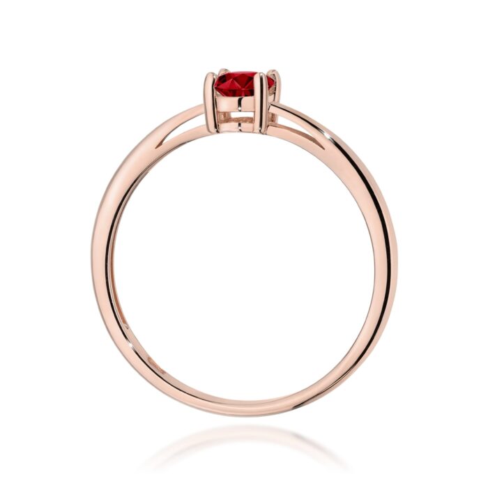 Inel Aur 14K W0685 Granat 0.50ct - Imagine 7