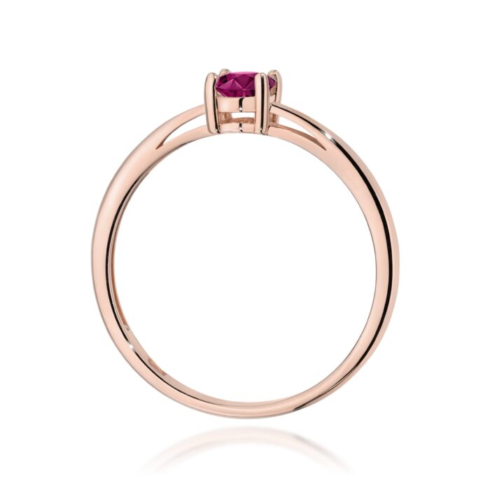 Inel Aur 14K W0685 Rodolit 0.50ct - Imagine 7