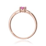 Inel Aur 14K W0685 Safir Roz 0.45ct - Imagine 7