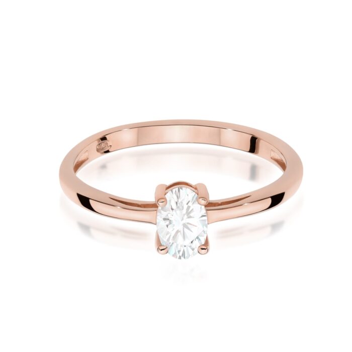 Inel Aur 14K W0685 Safir Alb 0.50ct - Imagine 6