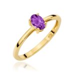 Inel Aur 14K W0685 Ametist 0.40ct