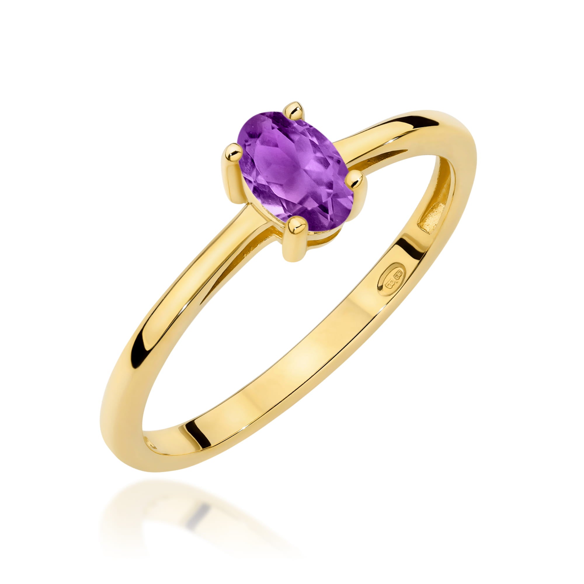 W0685.Z3.AMV_.01_1.jpg Inel Aur 14K W0685 Ametist 0.40ct - Imagine 1