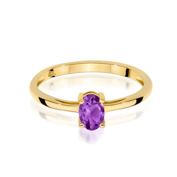 Inel Aur 14K W0685 Ametist 0.40ct - Imagine 2