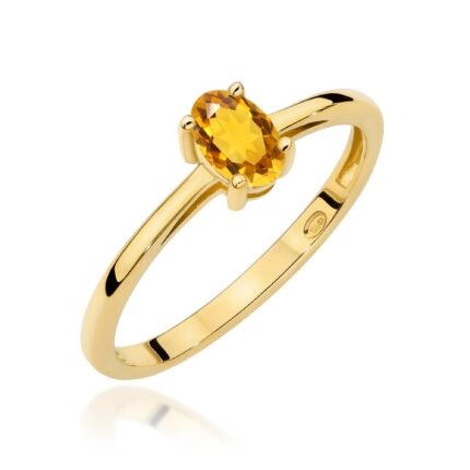 Inel Aur 14K W0685 Citrin 0.60ct