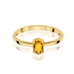 Inel Aur 14K W0685 Citrin 0.60ct - Imagine 2