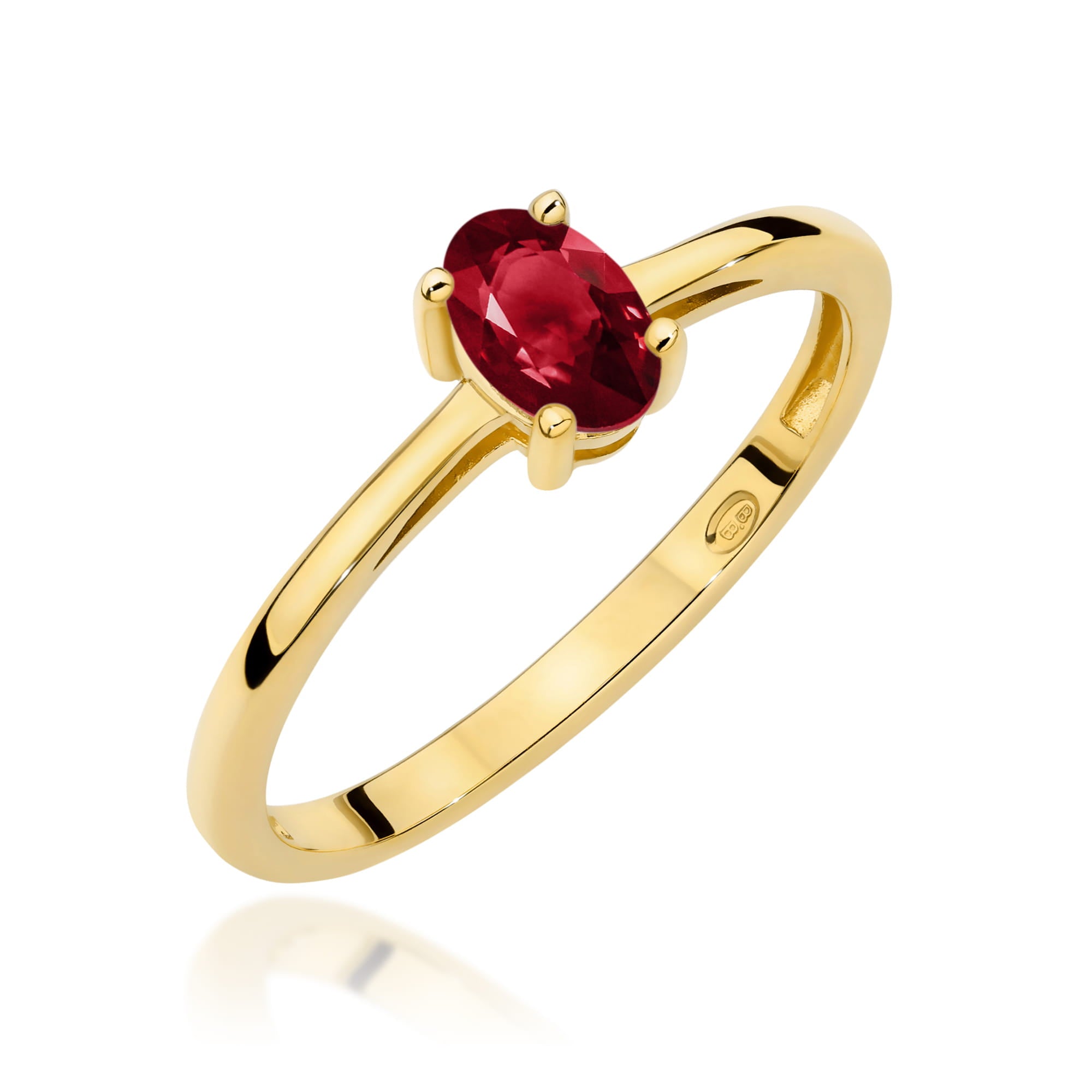 W0685.Z3.GAR_.01_1.jpg Inel Aur 14K W0685 Granat 0.50ct - Imagine 1