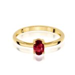 Inel Aur 14K W0685 Granat 0.50ct - Imagine 2