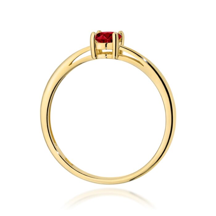 Inel Aur 14K W0685 Granat 0.50ct - Imagine 3