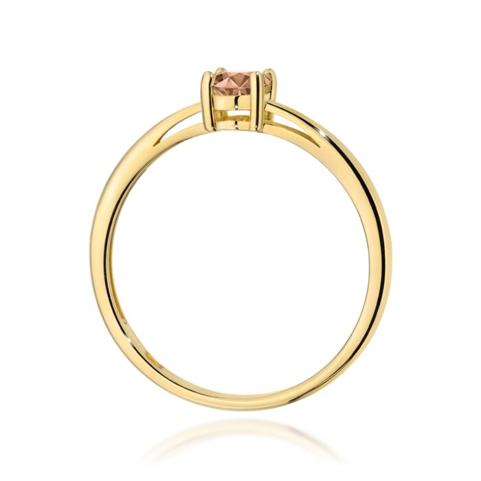 Inel Aur 14K W0685 Morganit 0.40ct - Imagine 3