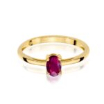 Inel Aur 14K W0685 Rodolit 0.50ct - Imagine 2