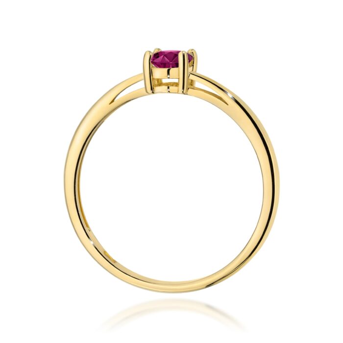 Inel Aur 14K W0685 Rodolit 0.50ct - Imagine 3