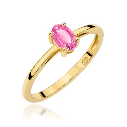 Inel Aur 14K W0685 Topaz Roz 0.50ct