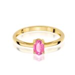 Inel Aur 14K W0685 Topaz Roz 0.50ct - Imagine 2