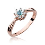 Inel Aur 14K W072 Topaz 0.15ct - Imagine 5