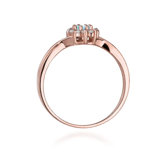 Inel Aur 14K W072 Topaz 0.15ct - Imagine 7