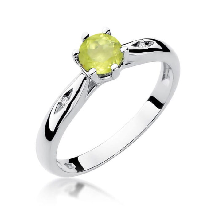 Inel Aur 14k cu Peridot 0.60 ct - Imagine 9