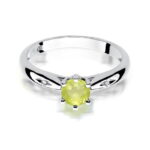 Inel Aur 14k cu Peridot 0.60 ct - Imagine 10