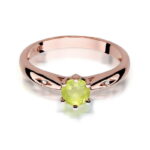 Inel Aur 14k cu Peridot 0.60 ct - Imagine 6