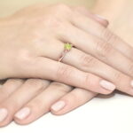Inel Aur 14k cu Peridot 0.60 ct - Imagine 8