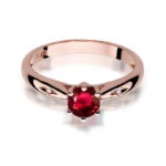 Inel Aur 14k cu Rubin 0.60 ct - Imagine 9